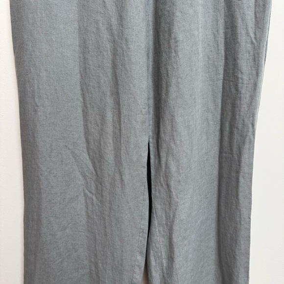 Vintage Banana Republic 100% Linen High Rise Wide Leg Pants Size 10 - Picture 5 of 13